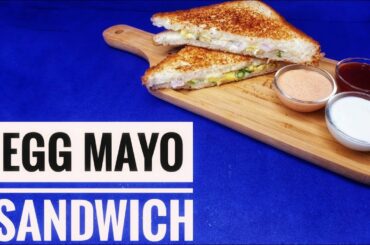 Egg Mayo Sandwich/Easy Sandwich Recipe / easy travel snack/ 4K VIDEO