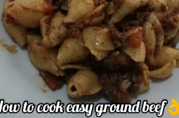 HOW TO COOK EASY GROUND BEEF MACARONI|WITH FRESH TOMATOES|HEALTHY RECIPES