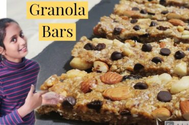 Granola Bar Recipe| Immunity Booster| Protein Bars| Energy Bars | Healthy Sugar-Free No-Bake |Hasini