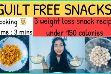 3 Healthy Snacks Recipes For Weight | Weight loss snacks recipes | AzraKhanFitness