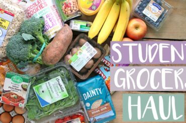 STUDENT GROCERY HAUL | HEALTHY MEAL IDEAS