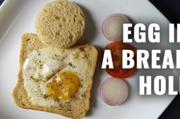 Egg In A Bread Hole - Healthy Simple Quick Breakfast Recipe - Egg Bread Sipcy Recipe