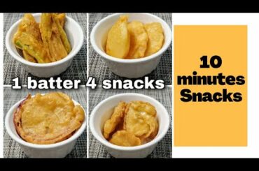10 minutes snacks recipe | tea time snacks recipes | quick snacks to make at home Indian|easy snacks