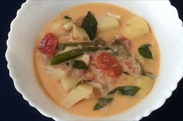 Garlic Potato Coconut Milk Stew/ Dinner Recipes/Veg Recipes/Potato Recipes/Coconut Milk Recipes #570