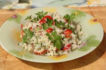 TABBOULEH SALAD RECIPE. HOW TO MAKE QUICK AND EASY TASTY SALAD.