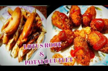 Lotus Root & Potato Cutlet//Kamal kakdi Recipe//Nadru Recipe//Healthy Snacks Recipe