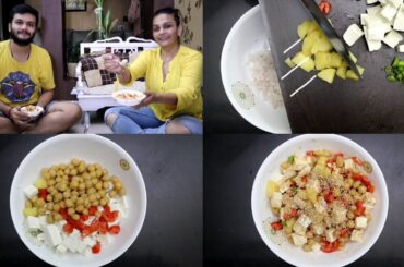 Healthy Chickpeas and Panner Salad #Ahmedabad Vlog #4 | Life With TJ