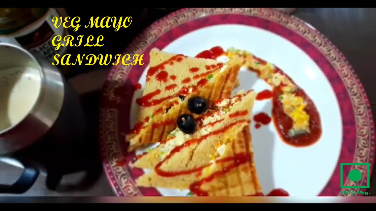 VEG MAYO GRILLED SANDWICH/QUICK & EASY MAYONNAISE SANDWICH/HOW TO MAKE HEALTHY VEG SANDWICH VEG MAYO GRILLED SANDWICH/QUICK & EASY MAYONNAISE SANDWICH/HOW TO MAKE HEALTHY VEG SANDWICH