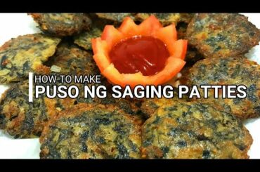 How to Make Puso ng Saging Patties | Simple Patties Recipe | Healthy Food | Pinoy Kamote TVlogz