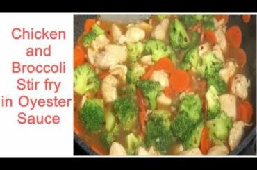 Chicken and Broccoli Stir Fry in Oyster Sauce / No Oil Healthy Recipe