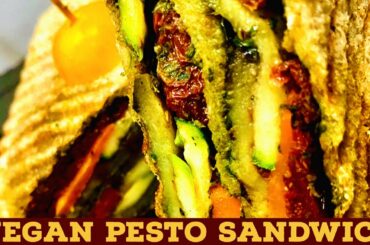 #Best-Pesto-Grilled-Vegetable-Sandwich #Vegan #Healthy #Brown-bread #Brown Bread For Weight Loss
