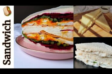 4 Easy Healthy Sandwich recipe || Quick and simple || Bangladesh fast food style recipe by Kashfia