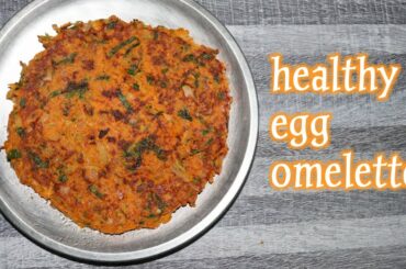 Healthy Vegetable Omelette | Shali's Healthy Recipes