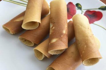 PANCAKE ROLLS RECIPE | PANCAKE RECIPE EASY | SNACK IDEAS/HOW TO MAKE PANCAKR MIXTURE/BREAKFAST IDEAS