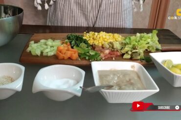 Healthy Keto Tahini Vegetable Salad Recipe | Vegan Salad