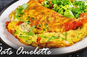 Oats Omlette | Healthy Breakfast Recipe | Weight Loss Food  #healty breakfast#oats#bachelor recipe