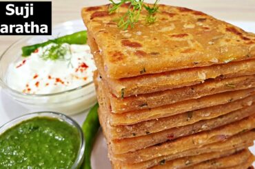Suji Pyaz Paratha Recipe - Perfect & Healthy Breakfast Recipe