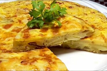 Spanish Omelette || Healthy Breakfast Recipe || Tortilla De Patatas || Easy Breakfast Recipe.