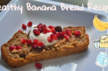 HEALTHY Low Calorie Banana Bread Recipe | Christmas Spiced Version Included | Easy | Vegan Friendly