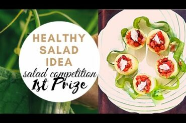 Salad Dressing | Unique 5 minute Salad Decoration Idea | Healthy Salad Recipe without fire Idea