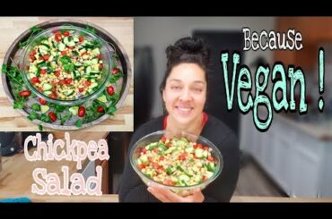 Chickpea Salad Recipe (Garbanzo Bean) | Healthy Vegan Lunch Ideas