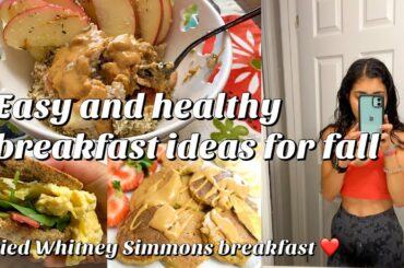 3 HEALTHY BREAKFAST IDEAS AND RECIPES THAT I CURRENTLY LOVE  (High in protein & fall themed)
