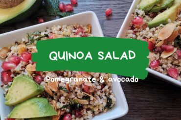 Healthy Quinoa & Pomegrenate Salad [VEGAN RECIPE]