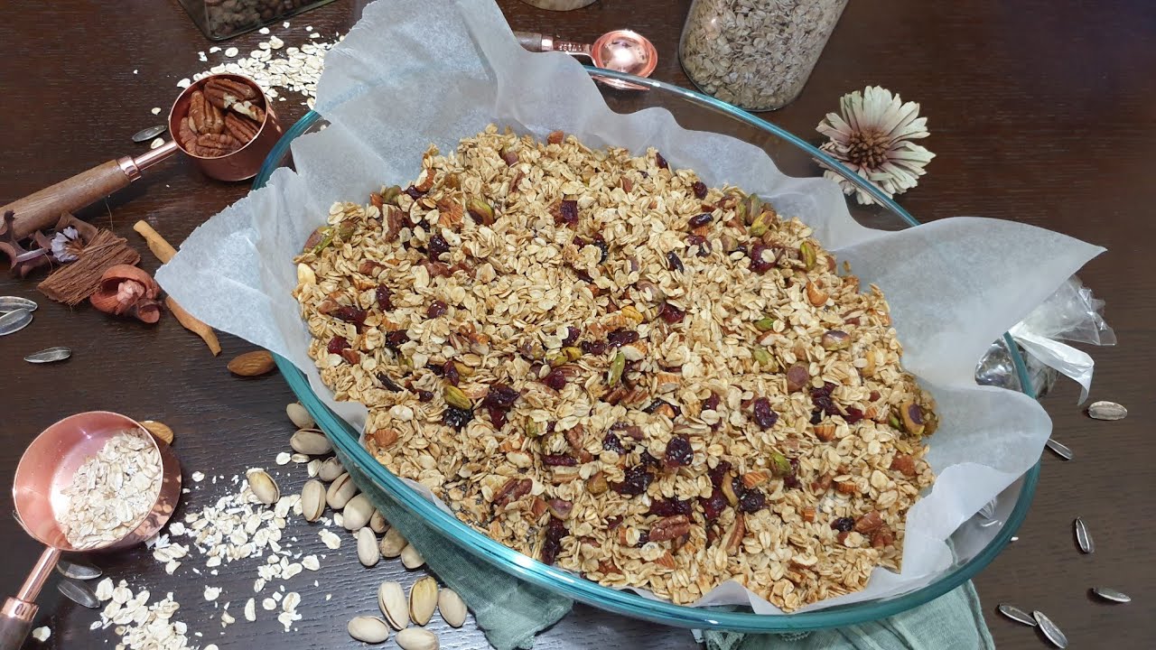 Best ever Vegan Granola || Pecan and Cranberry Granola || Healthy Breakfast Recipe Best ever Vegan Granola || Pecan and Cranberry Granola || Healthy Breakfast Recipe