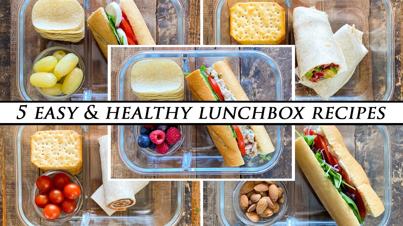 5 Easy Lunchbox Recipes | Healthy Lunch Packs for Kids & Adults 5 Easy Lunchbox Recipes | Healthy Lunch Packs for Kids & Adults