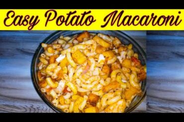 How to make Potato macaroni || Healthy dinner / unique style fr recipes | Ayesha Kitchen Masala