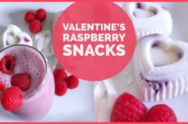 Valentine's Raspberry Snacks - (Quick & Easy Healthy Recipes)