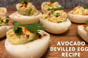Avocado Devilled Eggs Recipe | Healthy Snack | Lunch box Recipe | Weight loss Snack Recipe