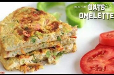 Oats Egg Omelette/Breakfast for weight loss/Healthy Breakfast Recipe/Diet Food for breakfast