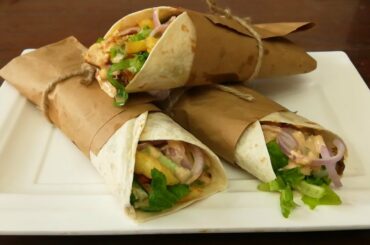Grilled Chicken Wraps | Healthy Chicken Tortilla Wraps Recipe in Urdu/Hindi