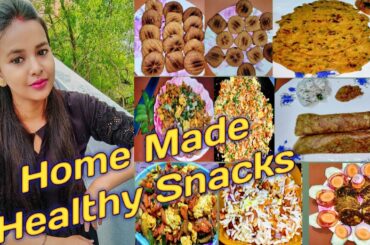 7 Healthy Snacks, one for each day|| Weekly Snacks Recipes|| Tiya Ghosh
