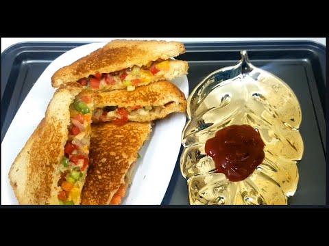 Healthy Mixed Triple Layer Club Rainbow Veggies Cheese Sandwich Recipe #FSKKITCHEN #VEGGIESSANDWICH Healthy Mixed Triple Layer Club Rainbow Veggies Cheese Sandwich Recipe #FSKKITCHEN #VEGGIESSANDWICH