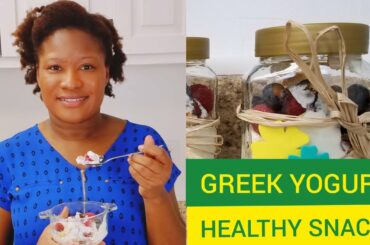 GREEK YOGURT AND BERRIES, HEALTHY SNACKS, EAT MORE HEALTHY SNACKS