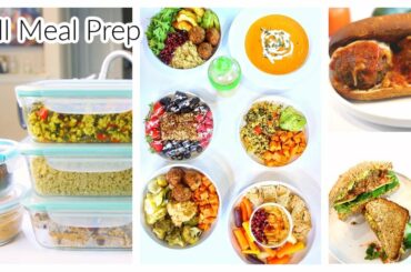 MEAL PREP for FALL | 10 Ingredients | Healthy Recipes + Printable Guide [w/ Bloopers]