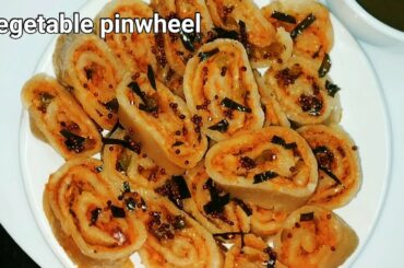 Vegetable pinwheel| healthy breakfast recipe| pinwheel recipe| suji ka nastha| breakfast recipe
