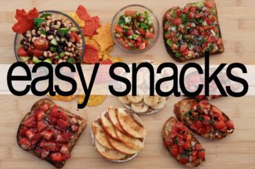 5 EASY SNACK HACKS | VAN LIFE no cook healthy food ideas