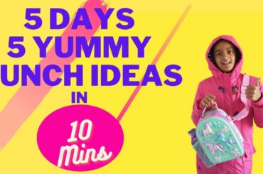 5 Days 5 Easy and Healthy Indian Kids Lunch Menu in under 10 Mins. NRI mum hacks