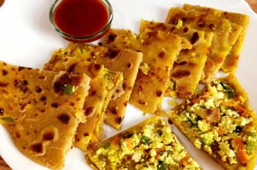 Paneer Paratha Recipe | Tasty and Healthy Breakfast Recipe | Paneer Paratha Street Food