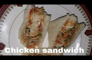 chicken sandwich/ white sauce sandwich/easy/healthy/by Delicia John