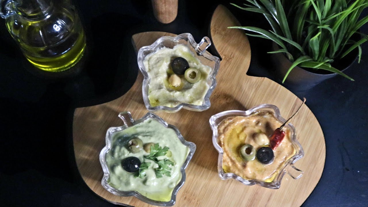How to make Hummus in 3types||Arabic dips||Hummus for sandwich||Easy and Healthy recipie|| How to make Hummus in 3types||Arabic dips||Hummus for sandwich||Easy and Healthy recipie||