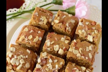 Eggless Whole Wheat Jaggery Cake Recipe | Healthy Atta Cake without sugar