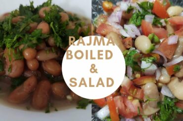 Rajma boiled & Salad recipe|Healthy Rajma recipe for weight loss| Roshni's food truck rajma boiled