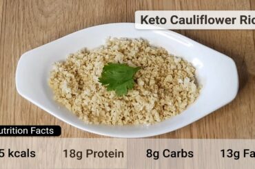 Keto Cauliflower Rice | High Protein | Low Calorie Recipe | Keto Recipes | Healthy Recipe | OZiva