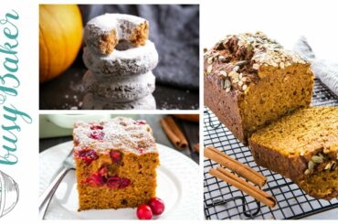 How to Make 3 Comforting Pumpkin Recipes - Pumpkin Bread, Donuts and Cake!
