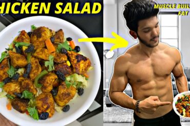 Easiest Chicken Salad Recipe for muscle building | Healthy Chicken Salad Indian | Fit Bite