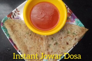 Instant Jowar Dosa||Weight loss breakfast||Healthy breakfast recipe||King's recipes